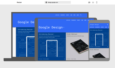 Google Resizer 为响应式网页设计打造的尺寸调整利器